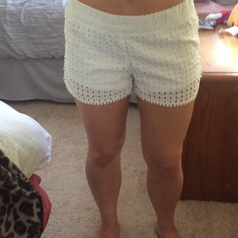 White Lilly Pulitzer for target eyelet shorts
